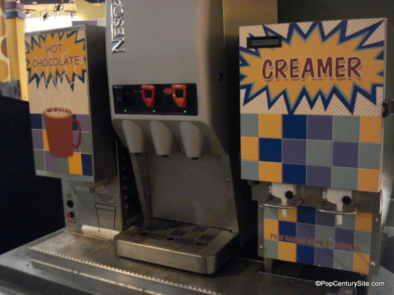 Hot Chocolate, Nescafe, and Creamer